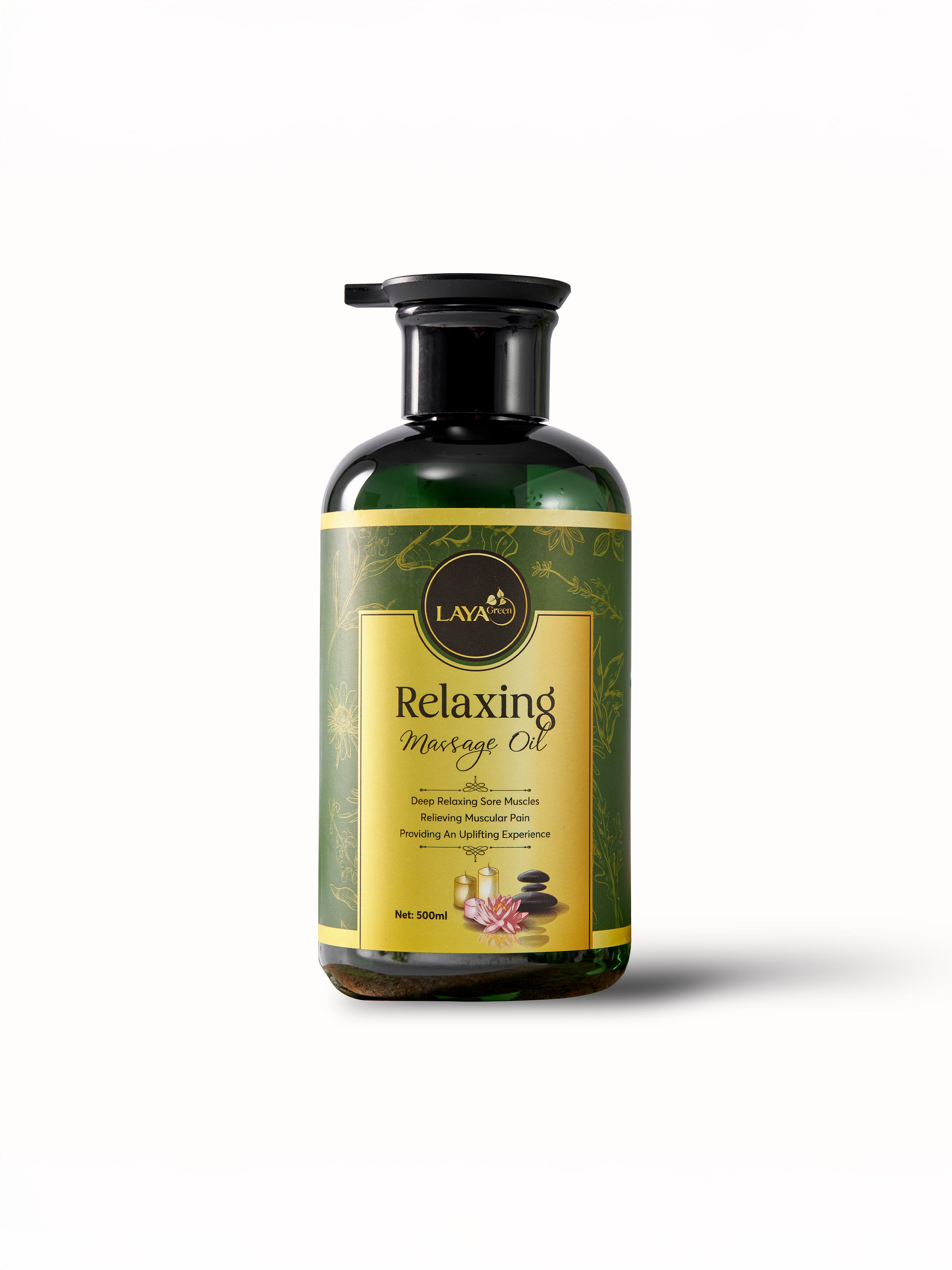 Dầu Massage Thư Giãn Chống Mệt Mỏi - Laya Green Halal - Relaxing Massage Oil 500 ML